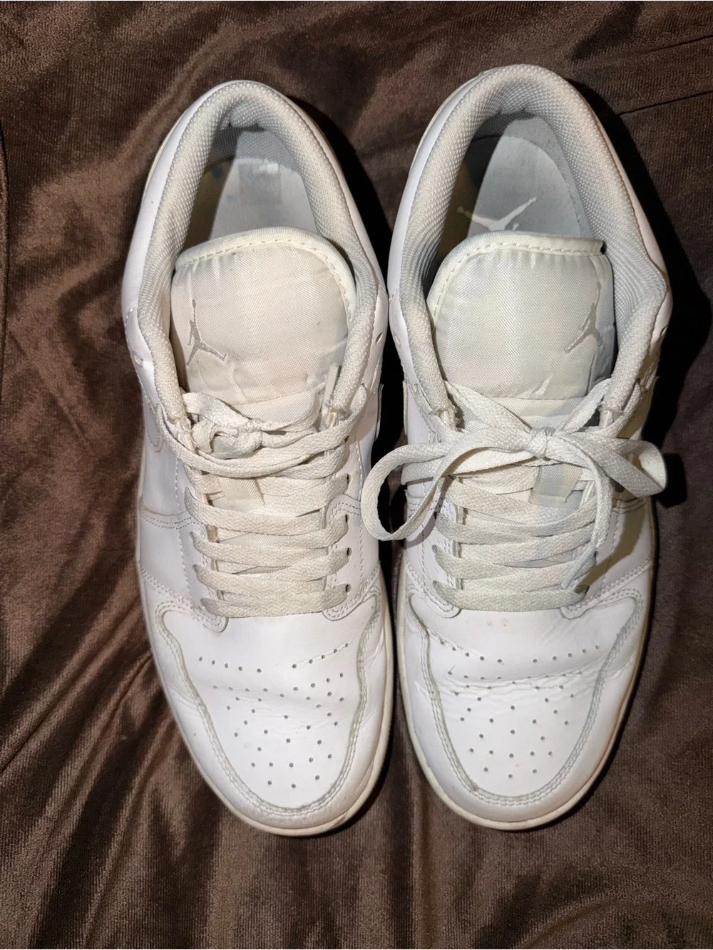 Air Jordan 1Retro Men's White Low-Top Sneaker mens 11.5